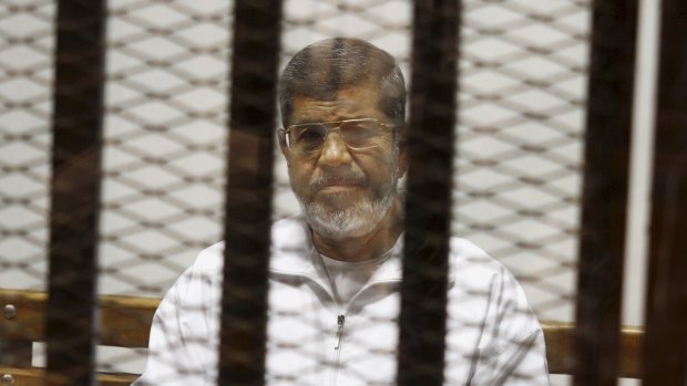 Sentenced to death: Egypt's ousted Islamist President Mohammed Morsi.