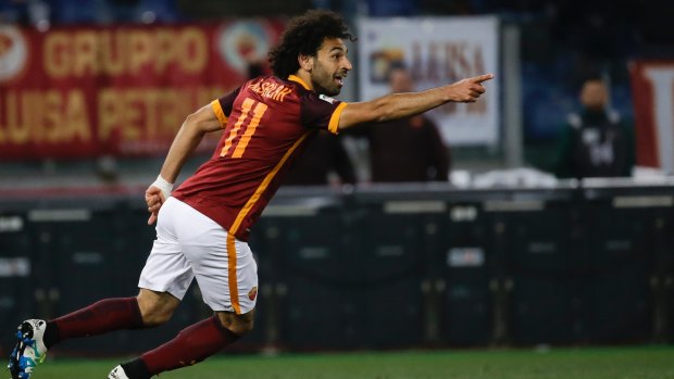 Salah has been a star for AS Roma in Italy's Serie A. 