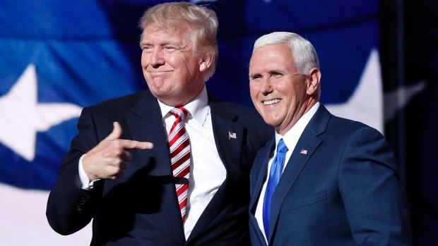 Donald Trump and Mike Pence at this year's Republican National Convention.