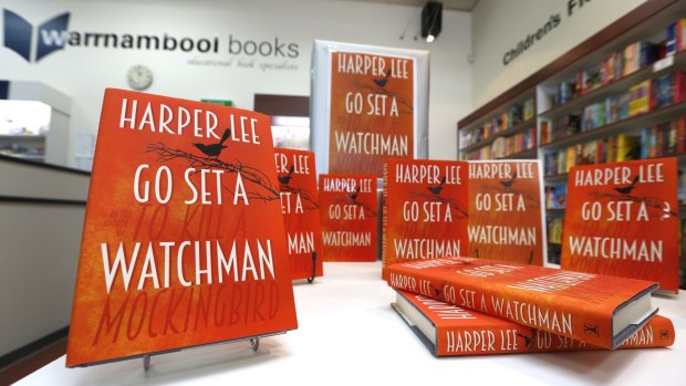 Pictured: Warrnambool Books display Harper Lee's second book, Go Set a Watchman in July 2015.