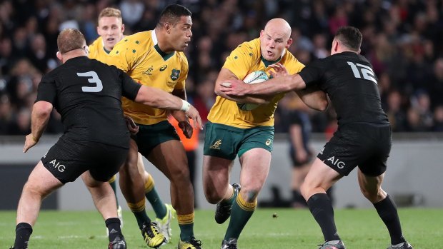Game of the series: Wallabies captain Stephen Moore had his best game of the Rugby Championship.