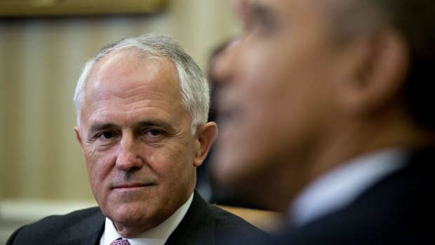 Prime Minister Malcolm Turnbull with US President Barack Obama earlier this year.