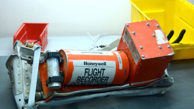 The flight recorder from the crashed plane.
