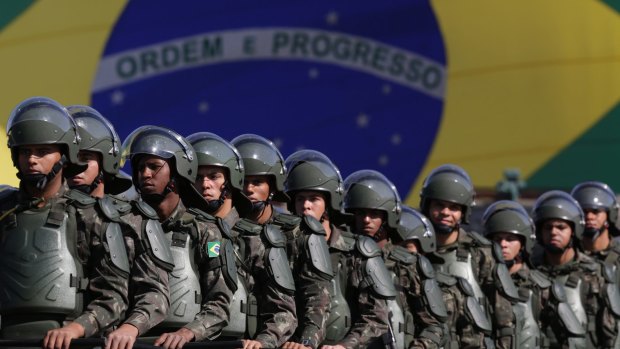 Safest in Brazil: The Rio Olympic organisers have deployed a huge amounts of troops to ensure the city is safe during the Games.