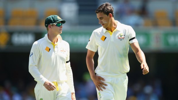 Was Steve Smith (left) right to chastise Mitchell Starc?