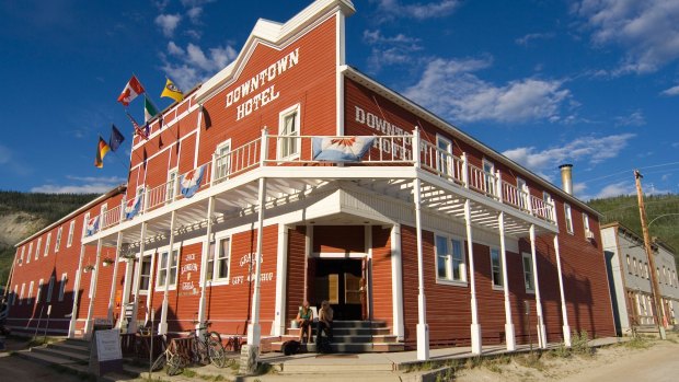 The Downtown Hotel, Dawson City, looks normal enough on the outside.