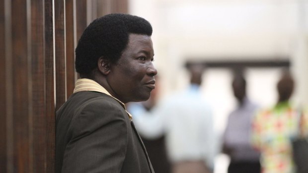Zimbabwean safari operator  Honest Ndlovu waits to appear in Hwange magistrates court on Wednesday.