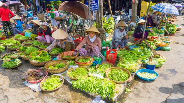 Street market in Hoi An.