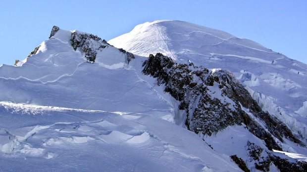 Mont Blanc, western Europe's highest mountain. 