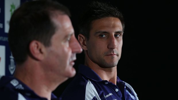 Ross Lyon and Matthew Pavlich - who will lead the Dockers again in 2015.