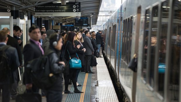 Peak-hour trains in Melbourne are getting more overcrowded. 
