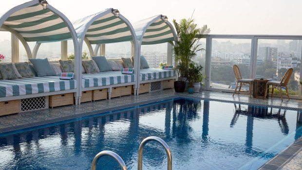 The pool at Soho House Mumbai.