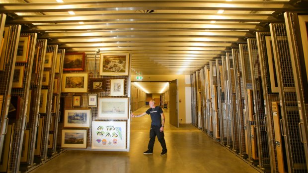 Paintings owned by a self-managed super fund need to either be in storage – like these Art Gallery of NSW paintings – or leased to a gallery.