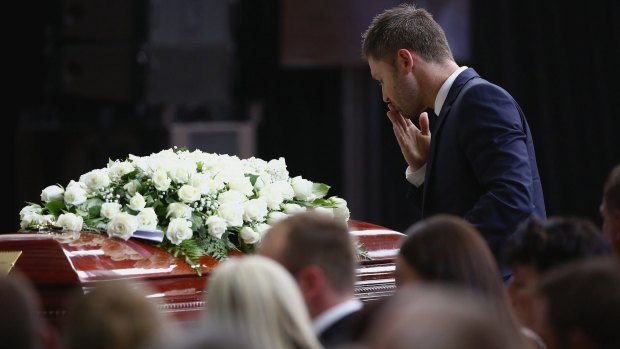 Michael Clarke farewells his friend. 