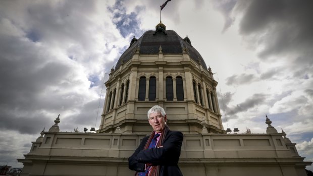 Museum Victoria chief executive Dr Patrick Greene on the  promenade of the Exhibition Building.