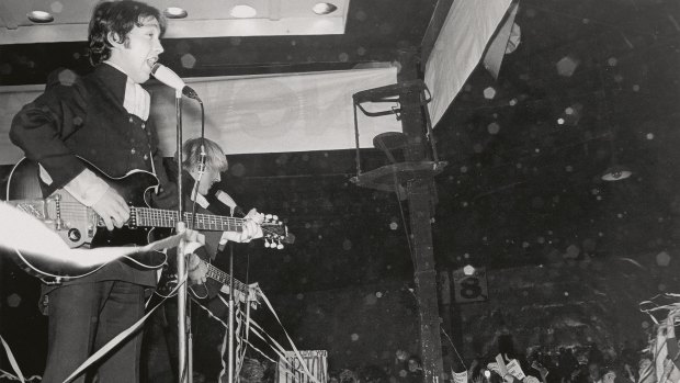 George Young from the Easybeats playing a Sapphire 302, in the 1960s.