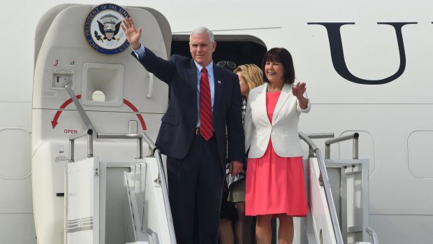 U.S. Vice President Mike Pence and his wife Karen Pence will arrive in Sydney on Friday.