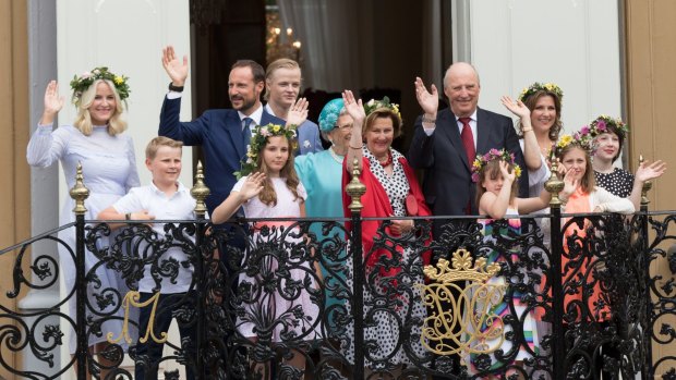 The Norweigian royal family.