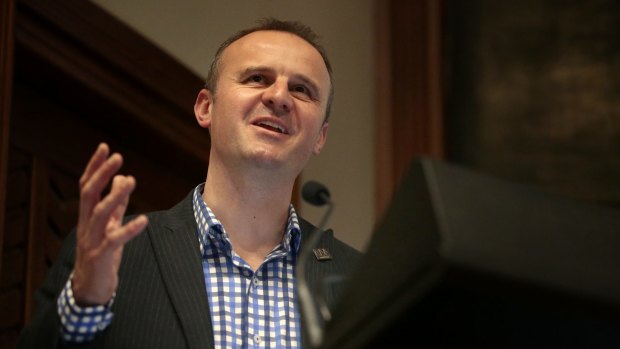 Chief Minister Andrew Barr signed the memorandum of understanding with UnionsACT in March 2015. 