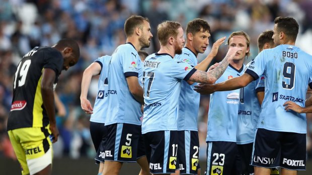 Eight from two: Sydney FC are scoring at will.