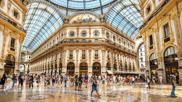 Galleria Vittorio Emanuele II is a shopping mall housed in a 19th-century arcade and is awash with luxury brands.