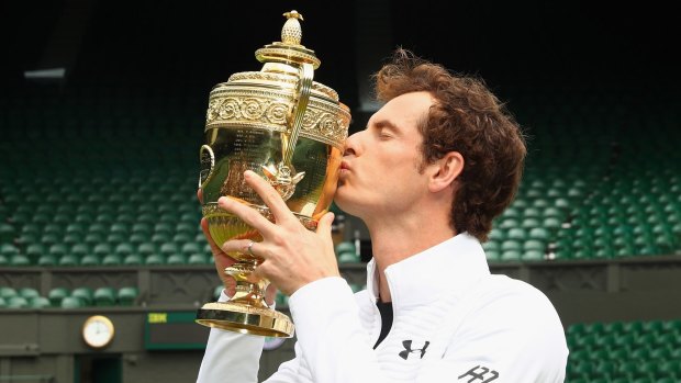 Andy Murray will be aiming to retain the men's singles trophy at Wimbledon in July.