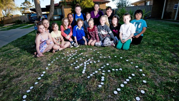 Friends gather in memory of toddler Nikki Francis-Coslovich in Mildura. 