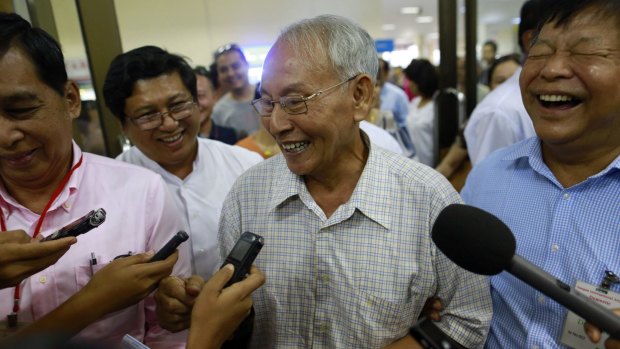 Free: Former brigadier general Thein Swe, who was serving a 152-year jail sentence.