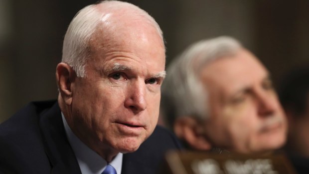 Senator John McCain has said he will Rex Tillerson written questions regarding Russia "and other matters".