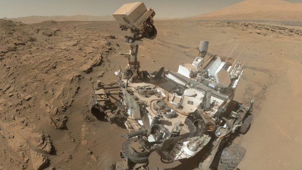 NASA's Curiosity takes a self-portrait on Mars.