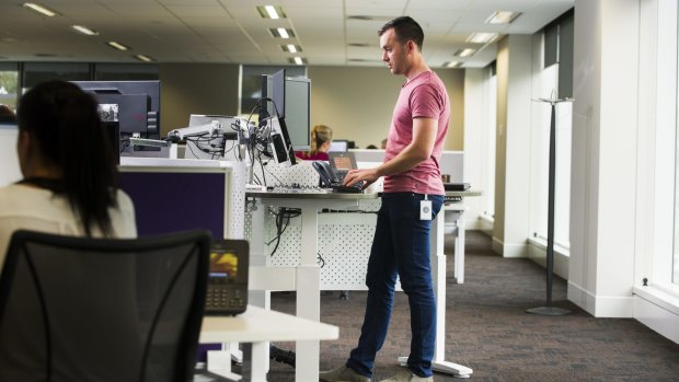 Standing desks may not be the answer.