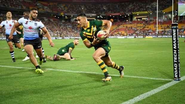 "I want to try being more vocal on the team, try and help lead the boys around the halves": Valentine Holmes.