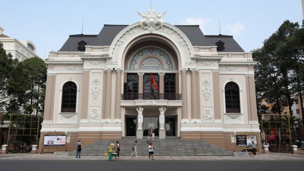 The Opera House in Ho Chi Minh City, Vietnam. 