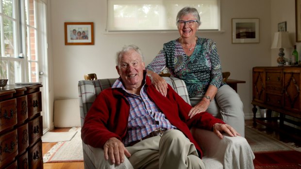 Evelyn Cronk is facing a big aged care bill for her husband Graham Jones.