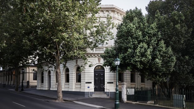 Hotel Ernest inhabits Bendigo's oldest bank building, dating to 1864. 