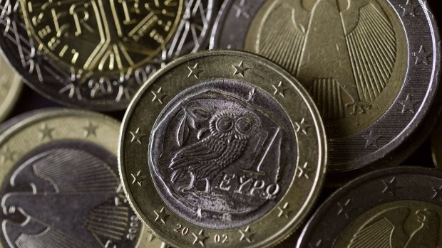 Greek (centre), German (L-R) and French (top-L) Euro coins. Europe's failure to solve the Greek debt crisis risks lasting damage to the post-war dream of 'ever closer union' at a time when it faces new threats on its borders, analysts said.