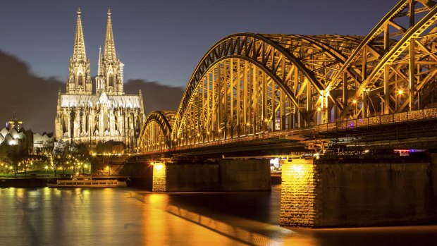 Cologne, on the river Rhine. 