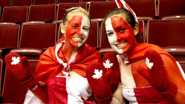 Canadians love ice hockey. And apologising.