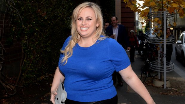 Rebel Wilson was all smiles before her teary turn in the witness box in May.