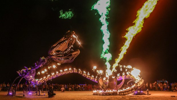 Straight from Burning Man: Serpent Mother.