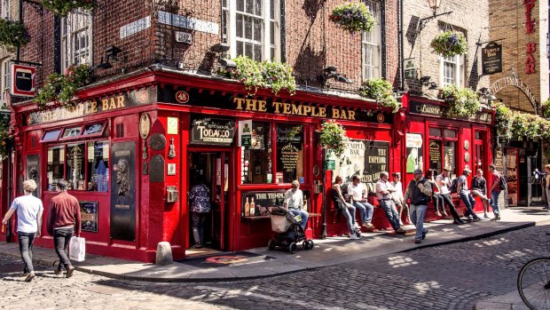 The Temple Bar, Dublin. 