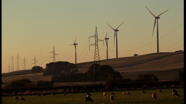Waubra wind farm, central Victoria.
