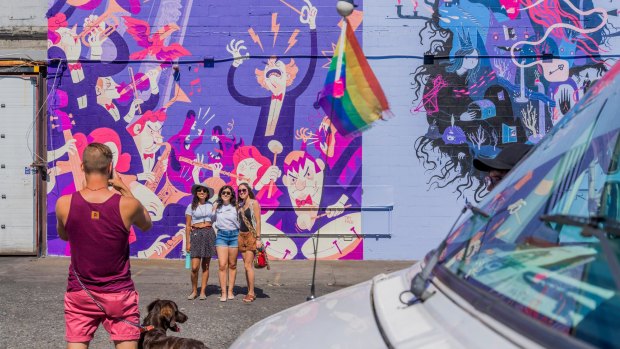Street art tells the story behind the different neighbourhoods in Vancouver.