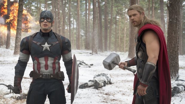 Marvel's Avengers: Age Of Ultron with Chris Hemsworth playing Thor.