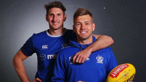 Star North Melbourne recruits Jarrad Waite and Shaun Higgins on Tuesday. 