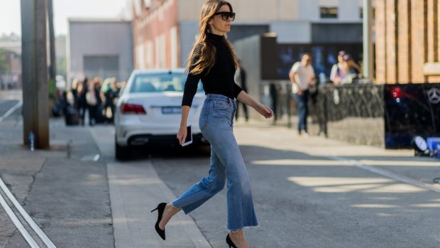 Carlie Fowler at Fashion Week in Sydney. 