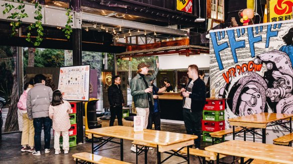 EziStreat is a new collection of street food stalls all under one roof, inspired by Japanese laneways.