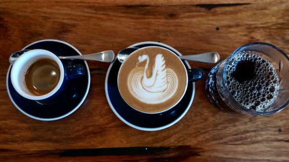 Thrice as nice: Black Vice's coffee trio.