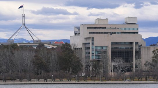 The High Court building in Canberra.