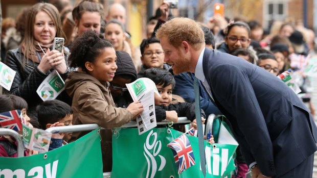 Prince Harry on an official visit to Mildmay, a dedicated HIV hospital in London, earlier this month. 